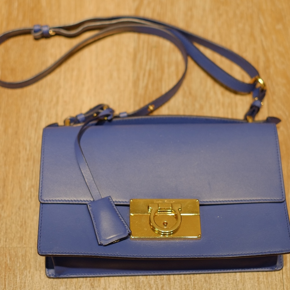 Salvatore Ferragamo Marisol Bag (Indigo) 2016